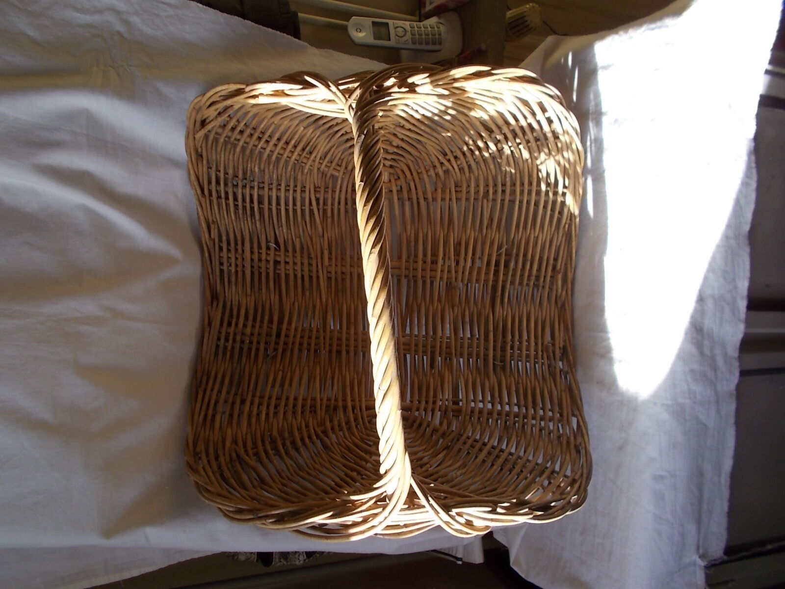 Wicker log basket