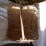 Wicker log basket