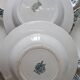 Set of 6 mismatched hollow plates St Amand