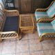 Salon rotin vintage