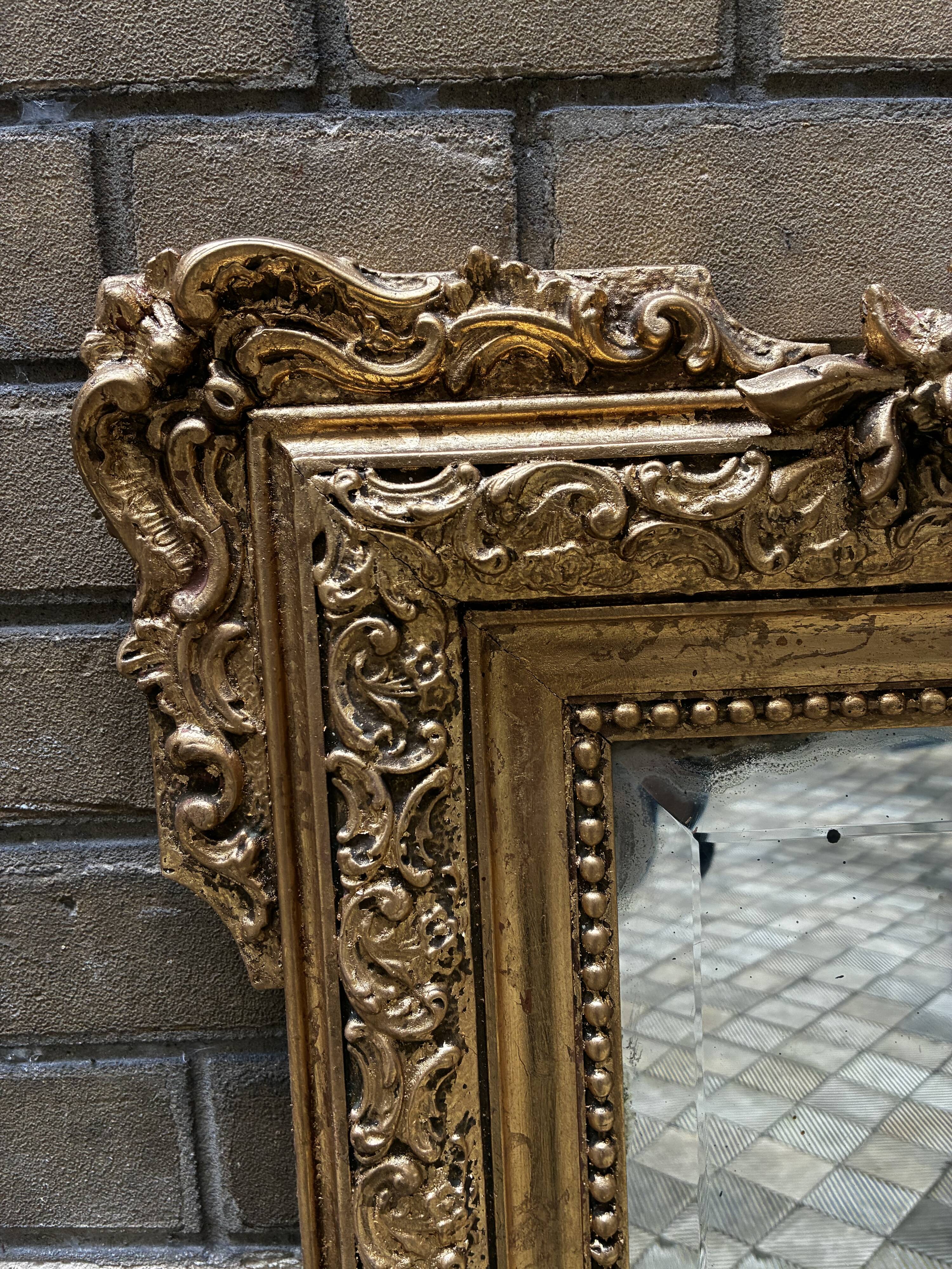 Large antique mirror in Louis XV style