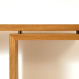 Modern solid oak wall console