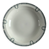 Shallow dish St Amand decorated with green crowns.