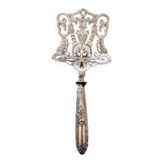 French silver serving shovel in Art Nouveau style 1900