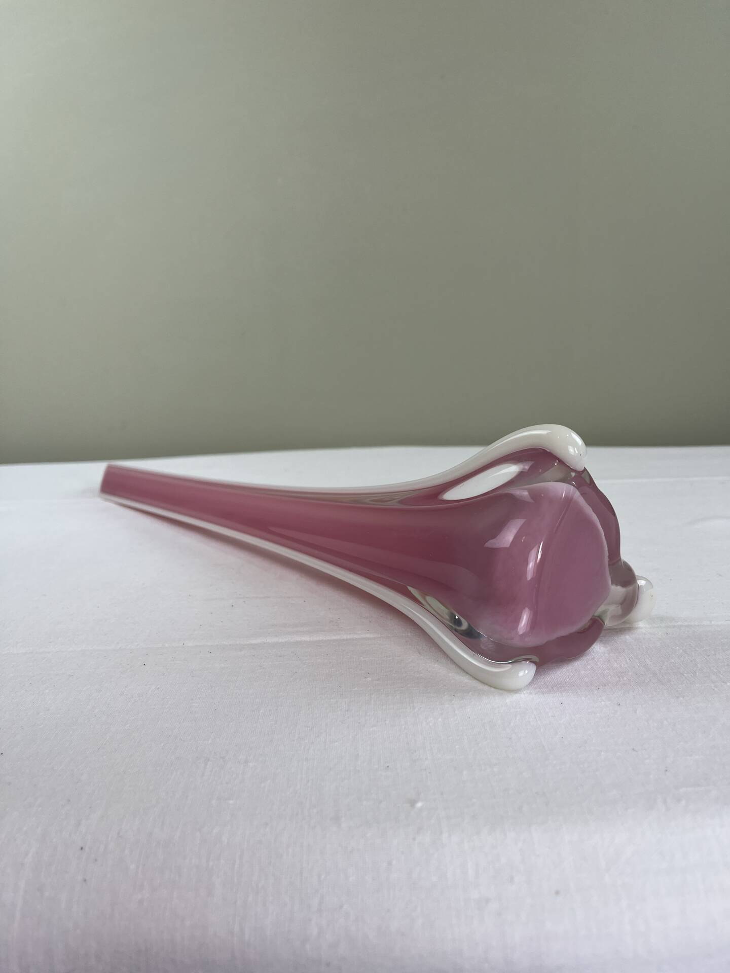 Sculptural blown glass vase