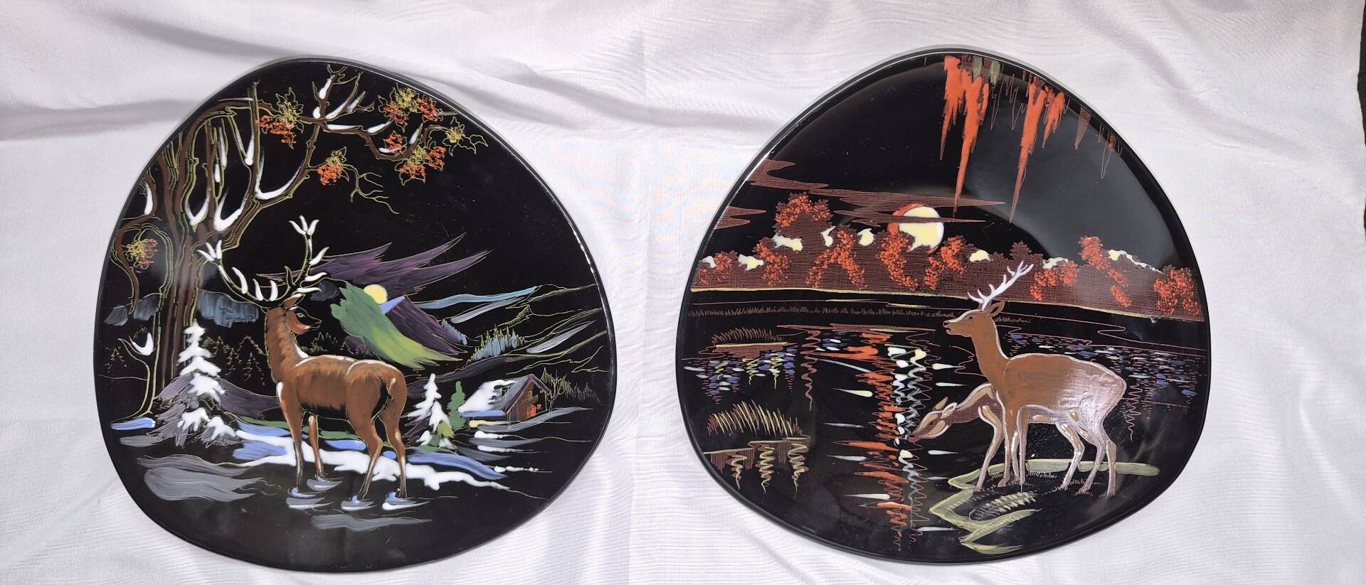 2 assiettes longwy grand feu