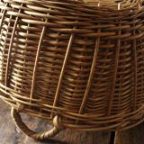 Oval basket wicker basket two handles