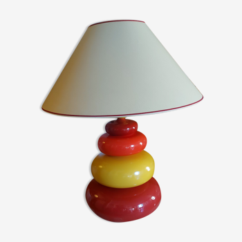Ceramic lamp gallet , albret , vintage 80's ( height 83 cm )