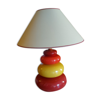 Lampe ceramique gallet , albret , vintage 80, hauteur 83 cm