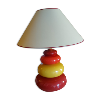 Ceramic lamp gallet , albret , vintage 80's ( height 83 cm )