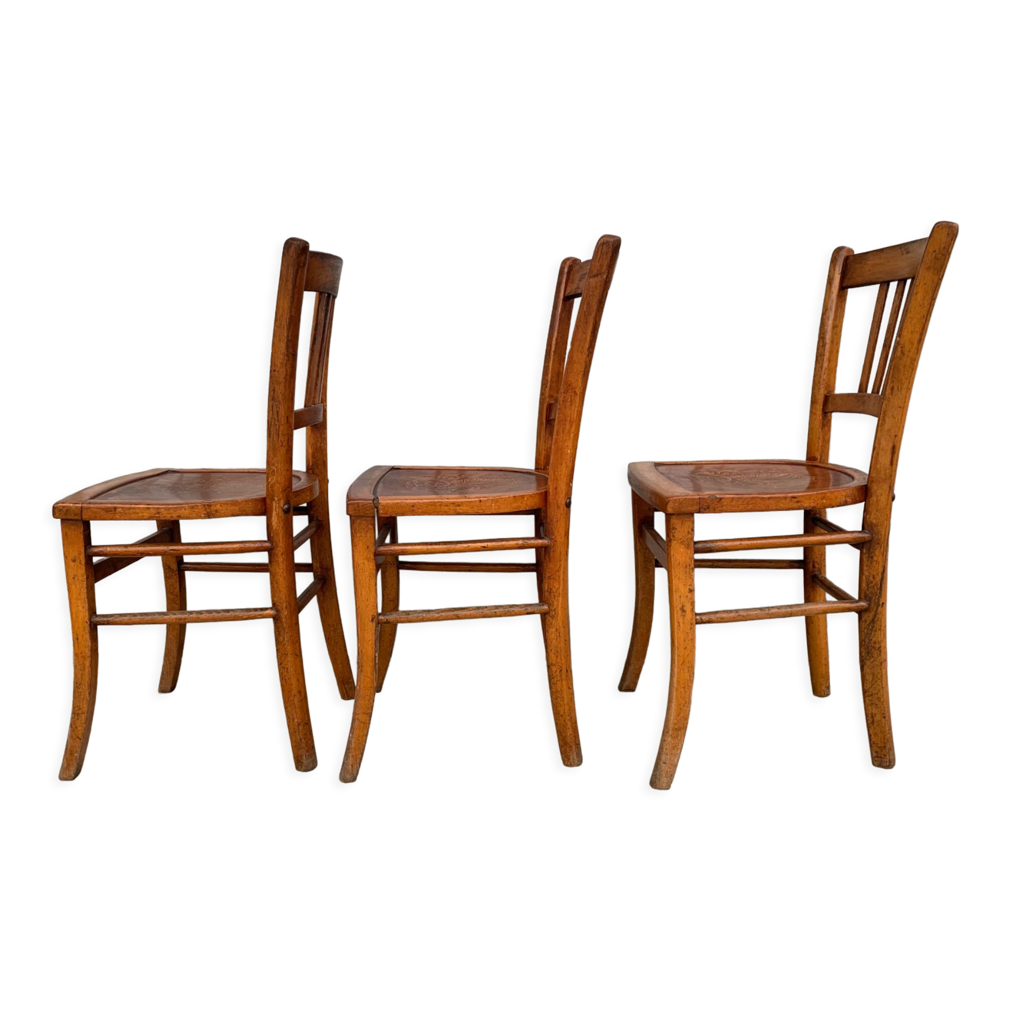 Suite de 3 chaises de bistrot Luterma