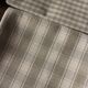 Lot 6 gingham cotton napkins and beige linen tiles