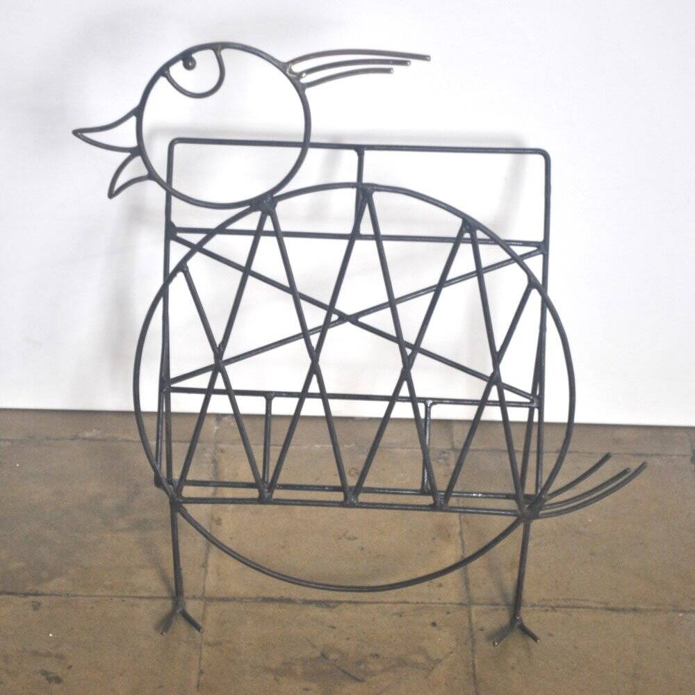 Iron magazine rack, 1930s