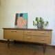 Enfilade vintage meuble bas tv pieds compas