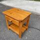 Solid pine bedside table with drawer 1990