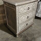 Carved chest of drawers