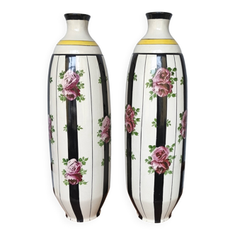 Pair of Large Art Deco Vases