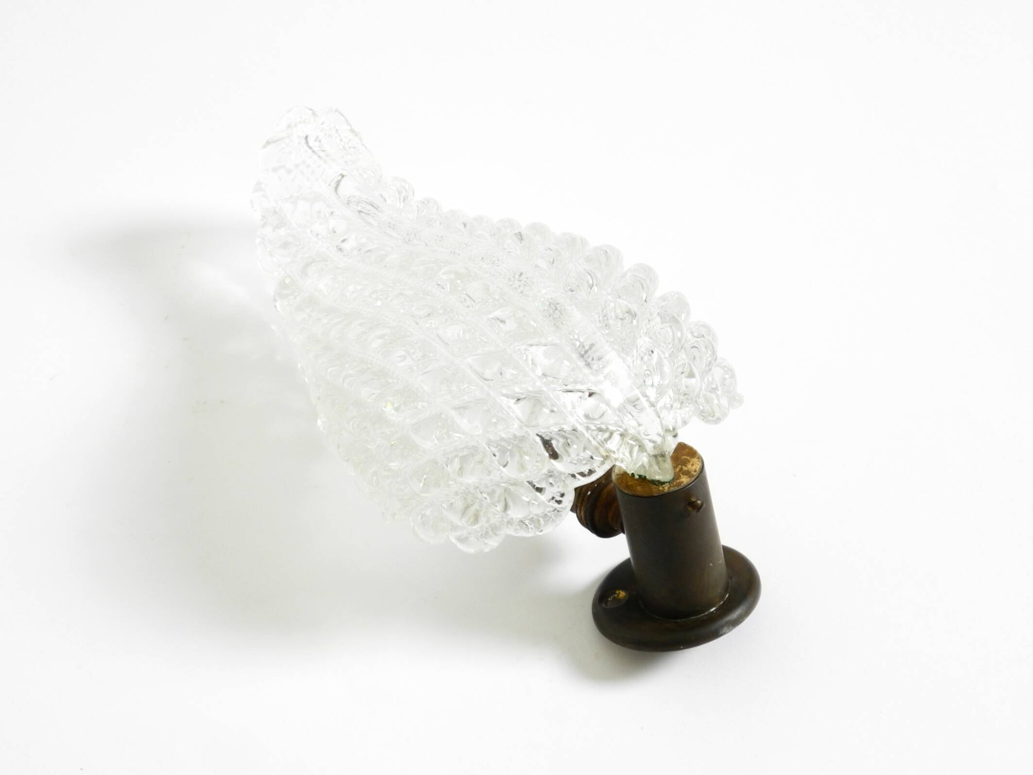 Rare original 1960s Italian Barovier & Toso Murano glass wall lamp