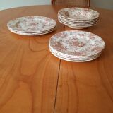 Assiettes à fleurs vintage