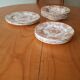 Vintage flower plates