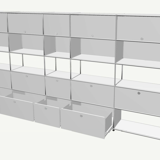Bibliotheque usm blanc et metal