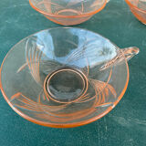 Set of 4 Art Deco cups