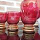 Set of 7 Art Deco glasses and carafe, Verrerie de Monaco Monte Carlo