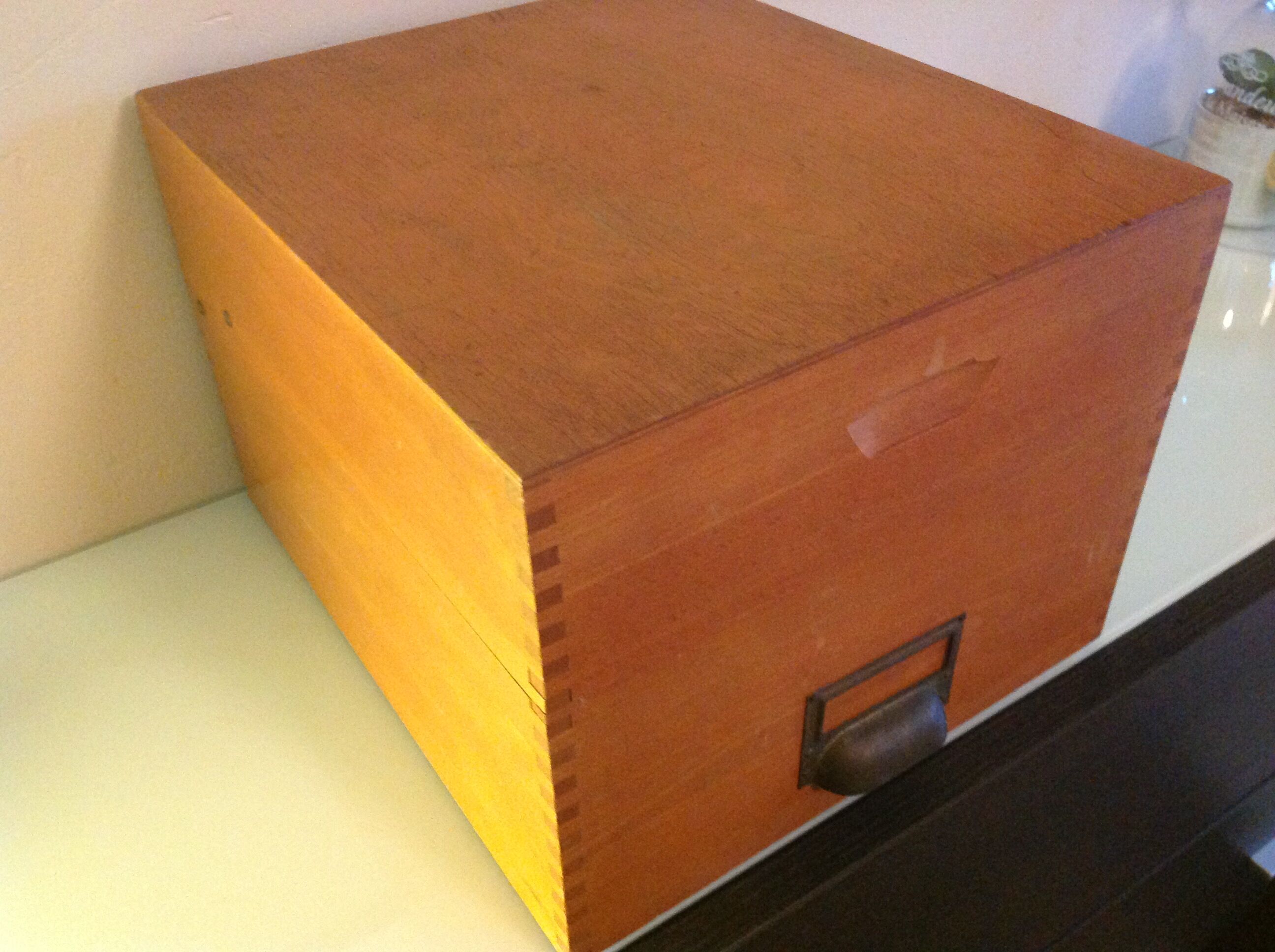 Verni/ vintage 60-70s card box