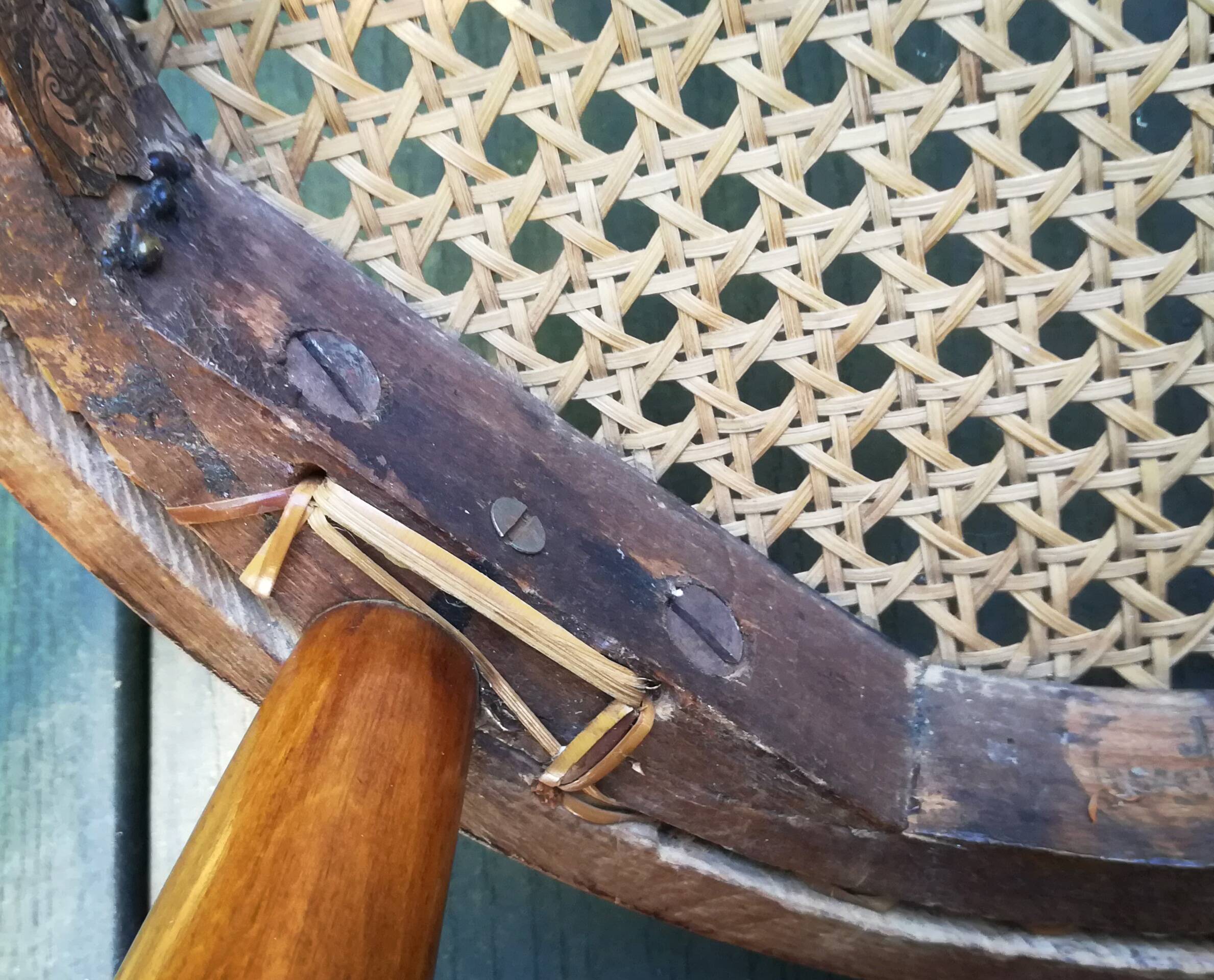 JJ Kohn, caned bistro chair for children, circa 1900