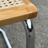 Set of 4 Cesca chairs model B64 with armrests Cesca Marcel breuer design