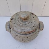 Covered pot/vegetable dish in stoneware, Tiffoche, La Borne Guérande