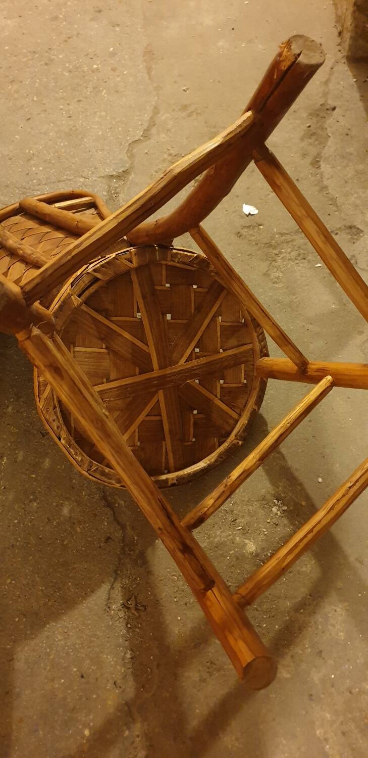 2 seventies palm tree chairs