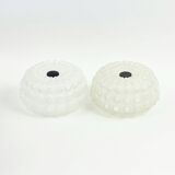 Pair of Mid-Century Diamond Glass Wall Lights from Limburg, Germany, 1960s