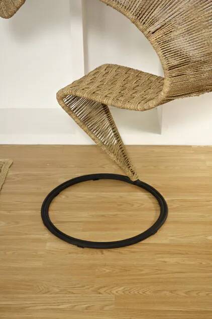 Vintage rope armchair, France 1980s