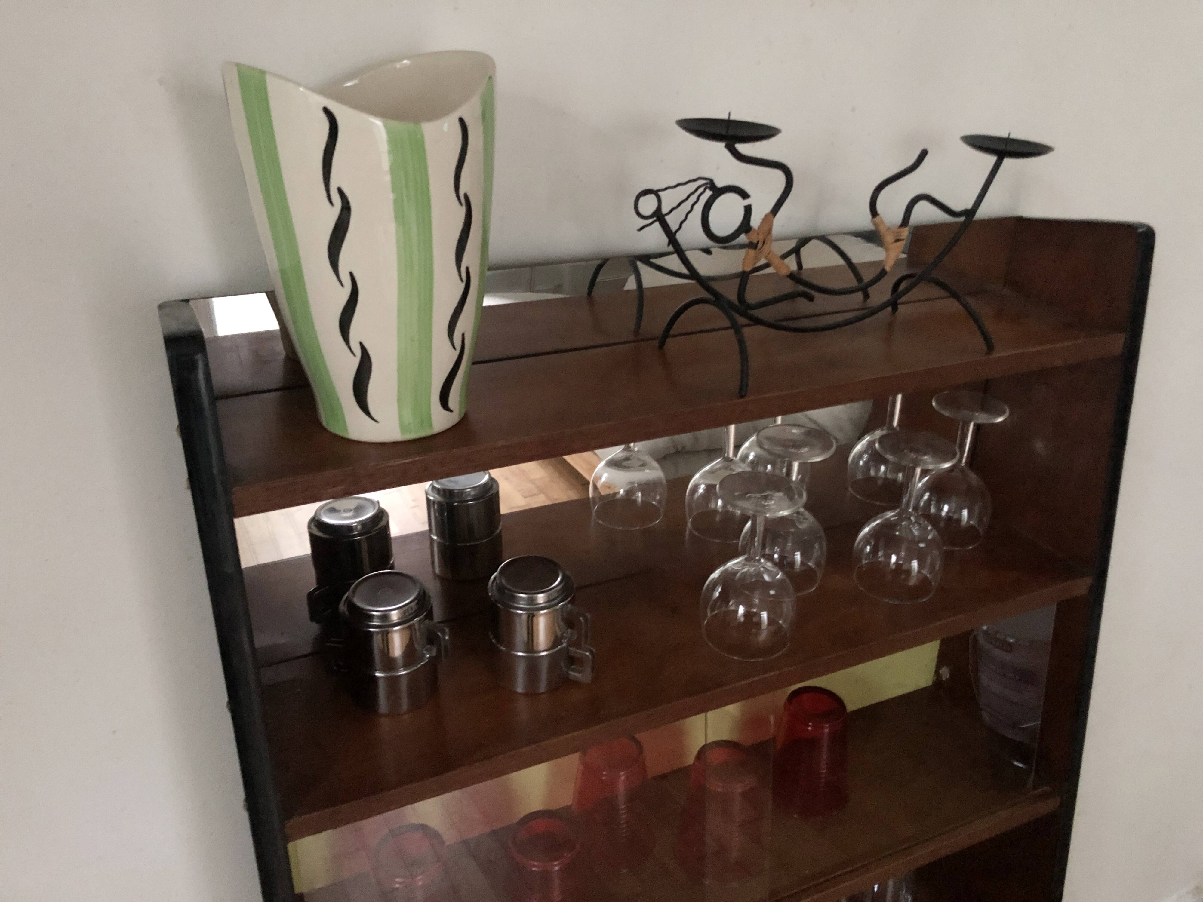 Bookcase • Vintage Shelves • Oak • Attributed to Pierre Guariche • 1950