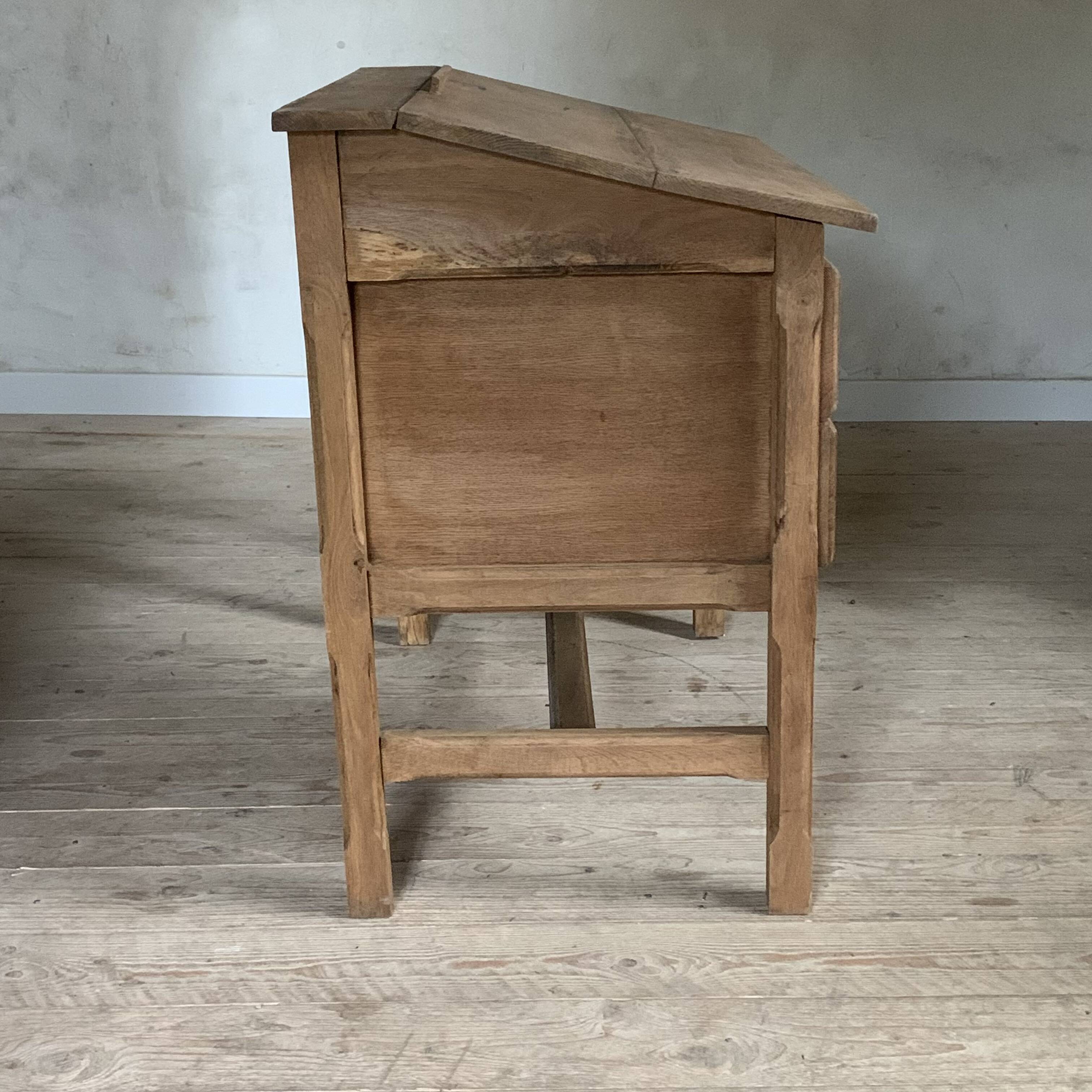 Vintage solid oak craft desk