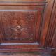 Old and beautiful wooden coat rack cloakroom early 20th century