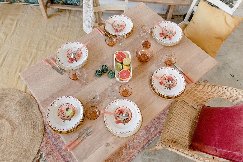 Wooden table solid oak