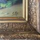 Nineteenth century painting HSP "Jetty of flowers" signed E. May + frame