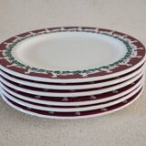 6 assiettes décor canards Made in Italy