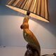 Zoomorphic ceramic lamp
