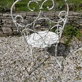 Fauteuil fer forgé XIXe débutXXe