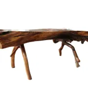 Large sculptural root wood coffee table – circa 1970