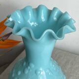 Blue opaline vase