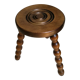 Vintage wooden tripod stool