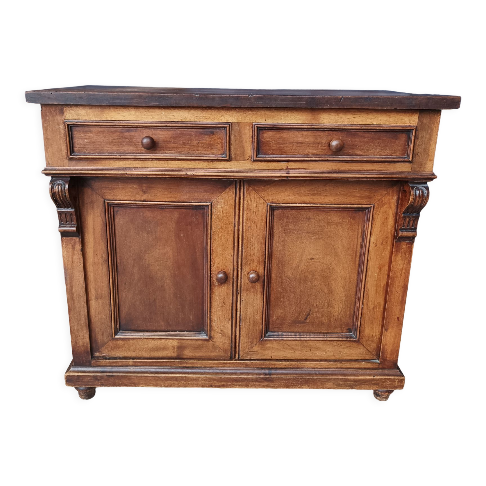 Low walnut sideboard