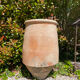Ancient terracotta pottery jar