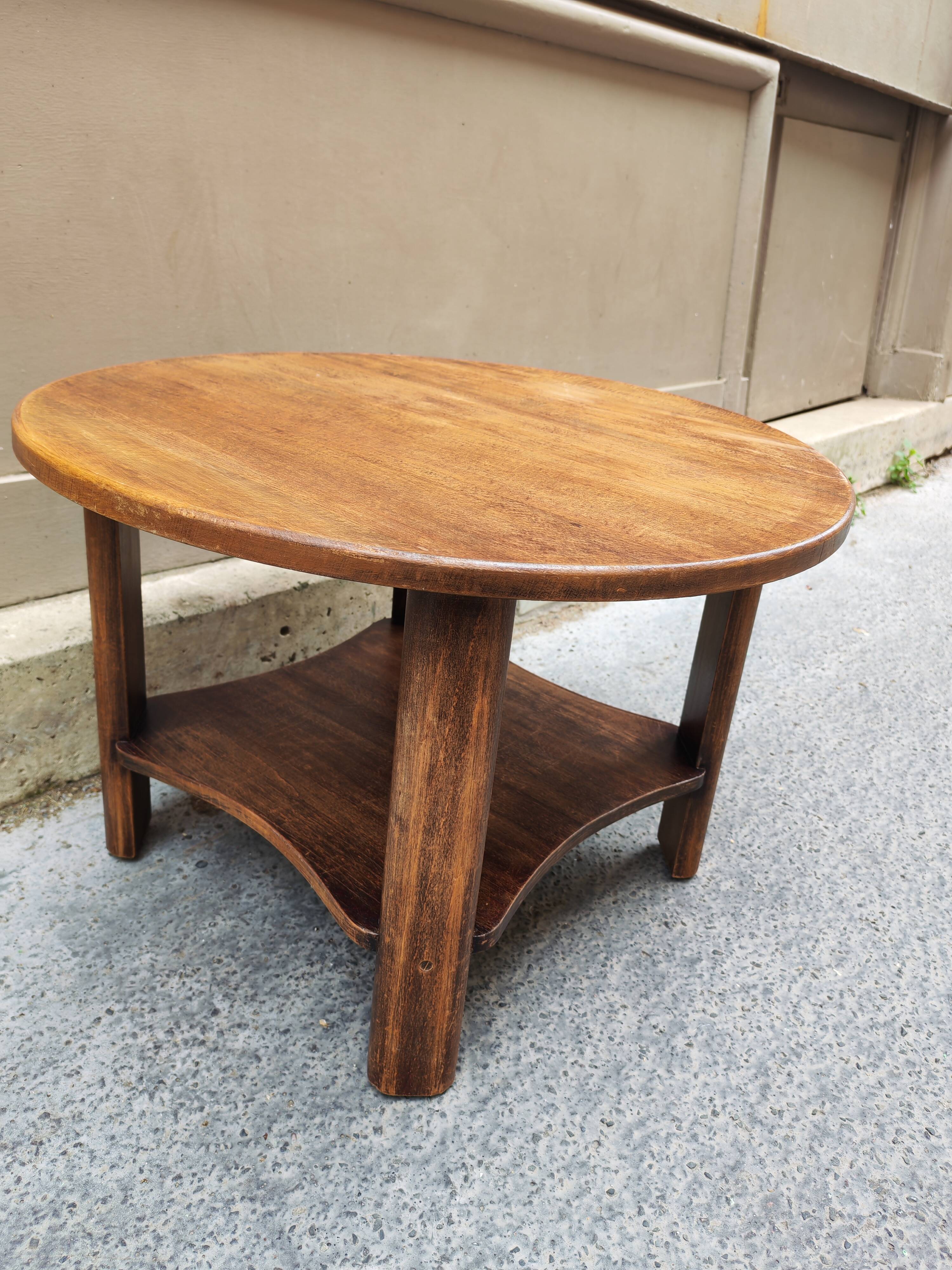 Art Deco coffee table in wood