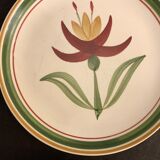 10 Longchamp dessert plates, floral model