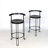 Four "Oblado" bar stools from the 80s